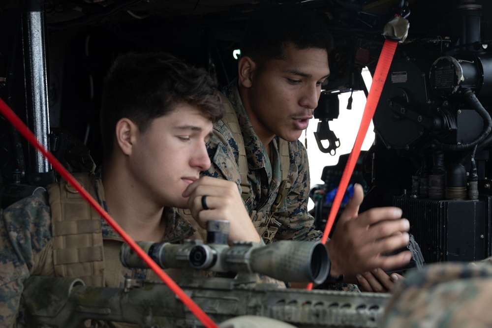 DVIDS - Images - Aerial Sniper Training on the USS Green Bay [Image 1 of 3]