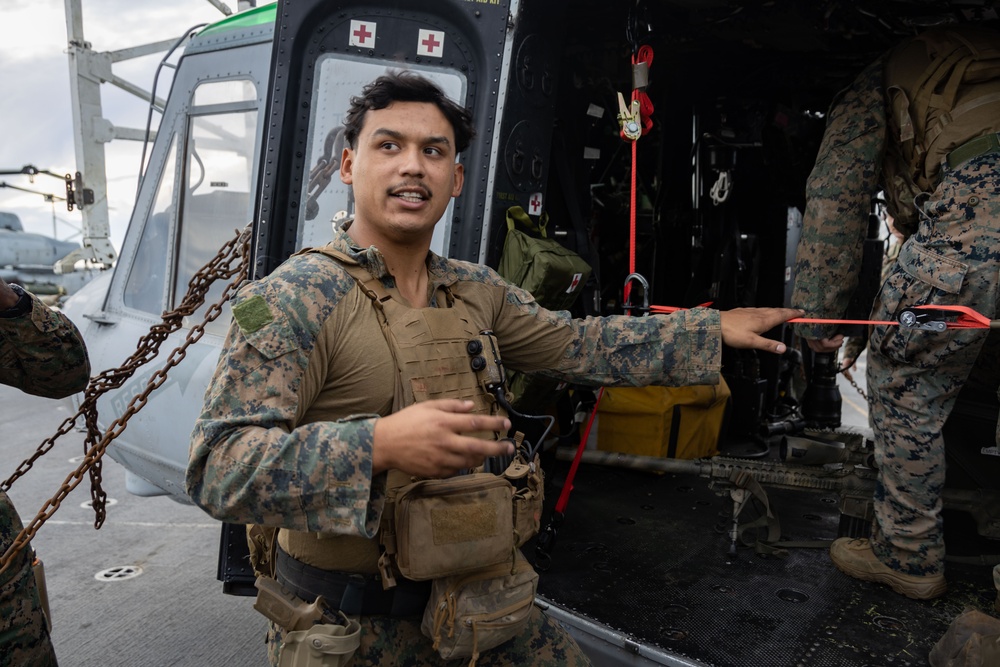 Aerial Sniper Training on the USS Green Bay