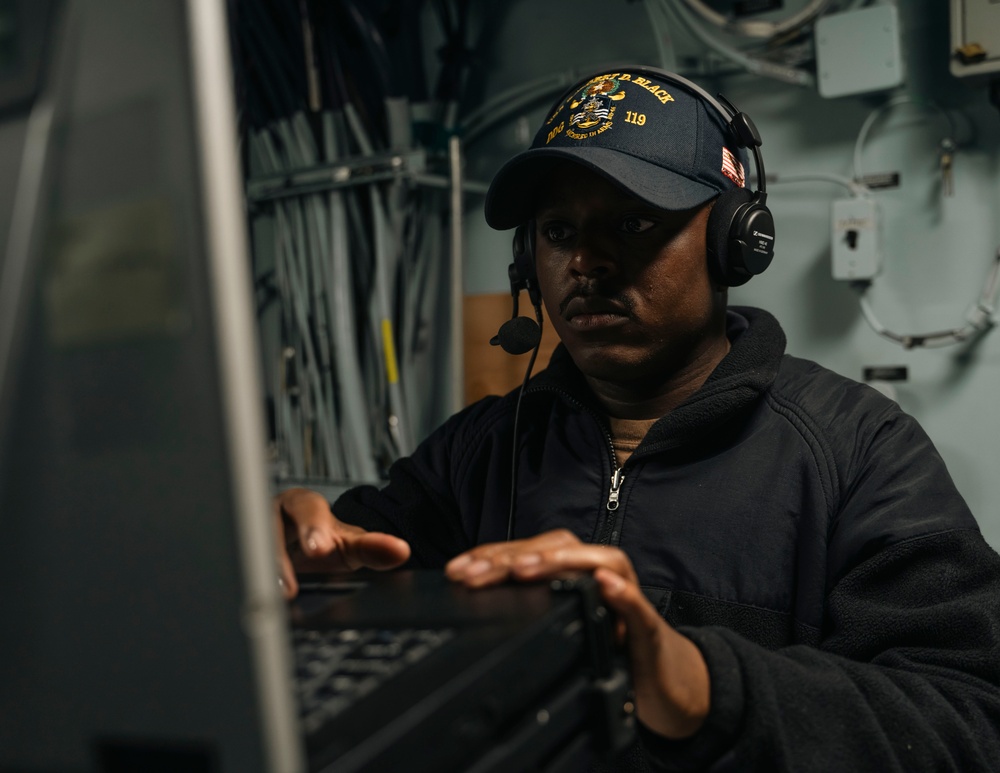 USS Delbert D. Black Departs Las Palmas, Spain.