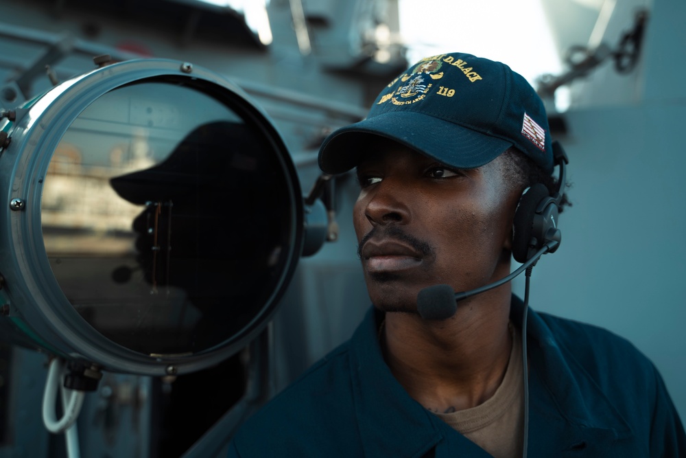 USS Delbert D. Black Departs Las Palmas, Spain.