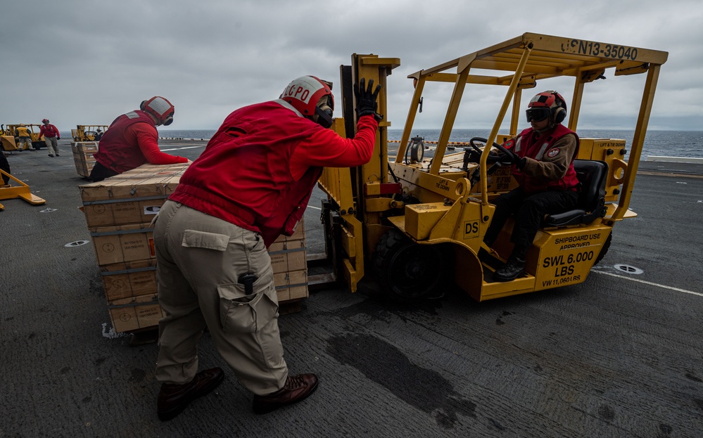 USS America Conducts a Vertical Replinishment