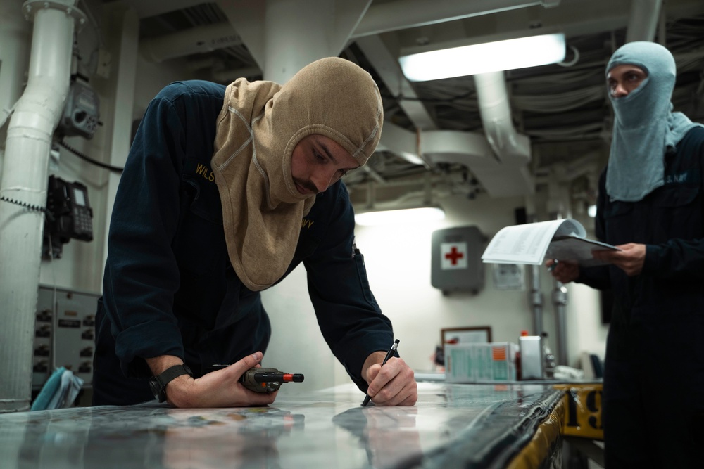 USS Delbert D. Black Operates in the Atlantic Ocean.