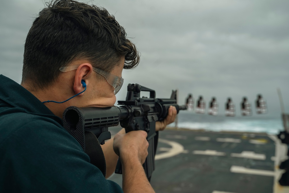 USS Delbert D. Black Operates in the Atlantic Ocean.