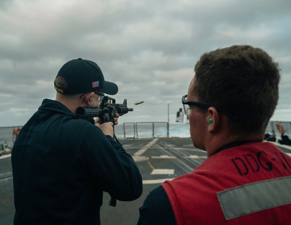 USS Delbert D. Black Operates in the Atlantic Ocean.