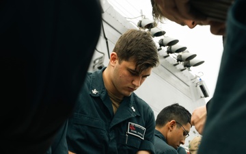 USS Delbert D. Black Operates in the Atlantic Ocean.