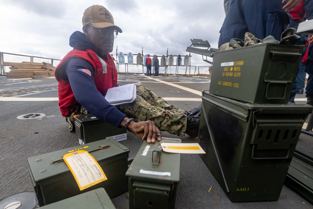 USS Dewey Small Arms Gun Shoot