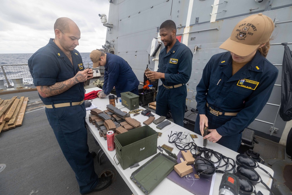 USS Dewey Small Arms Gun Shoot