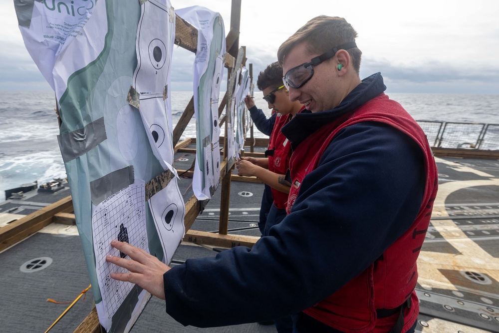 USS Dewey Small Arms Gun Shoot