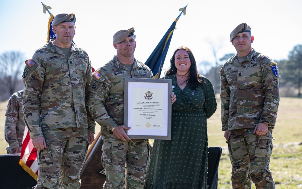 CSM JOEY BLACKSHER RETIREMENT CEREMONY