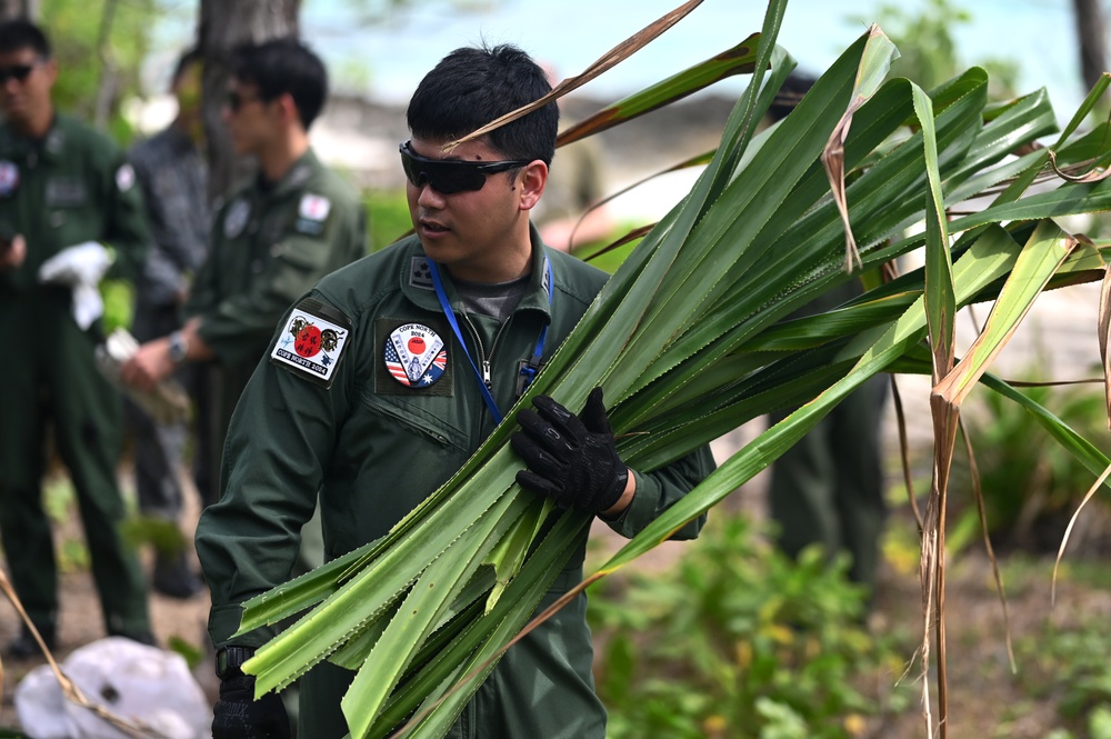 U.S. and Japan Air Self-Defense Airmen conduct Tropical Survival training during Cope North 24