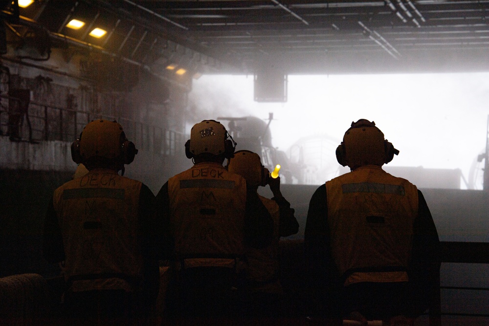 USS Green Bay (LPD 20) Conducts Well Deck Operations.