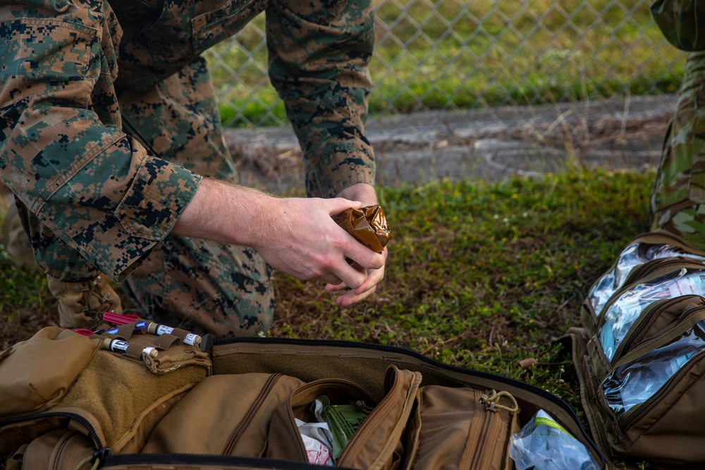 U.S. Marines and the Royal Australian Air Force train together in Tinian