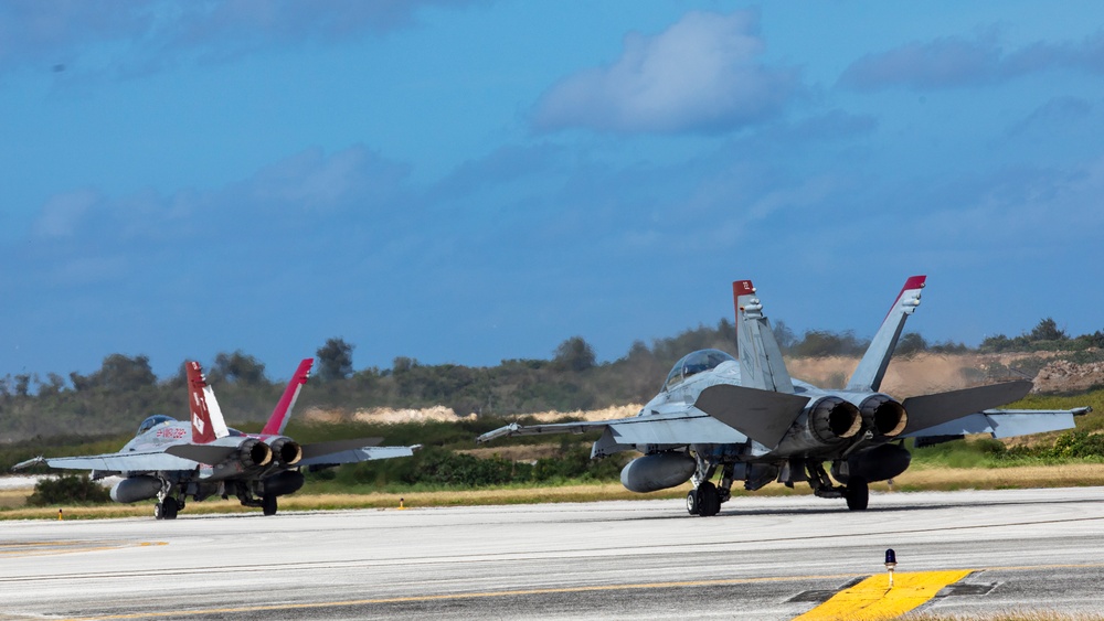 U.S. Marines and the Royal Australian Air Force train together in Tinian