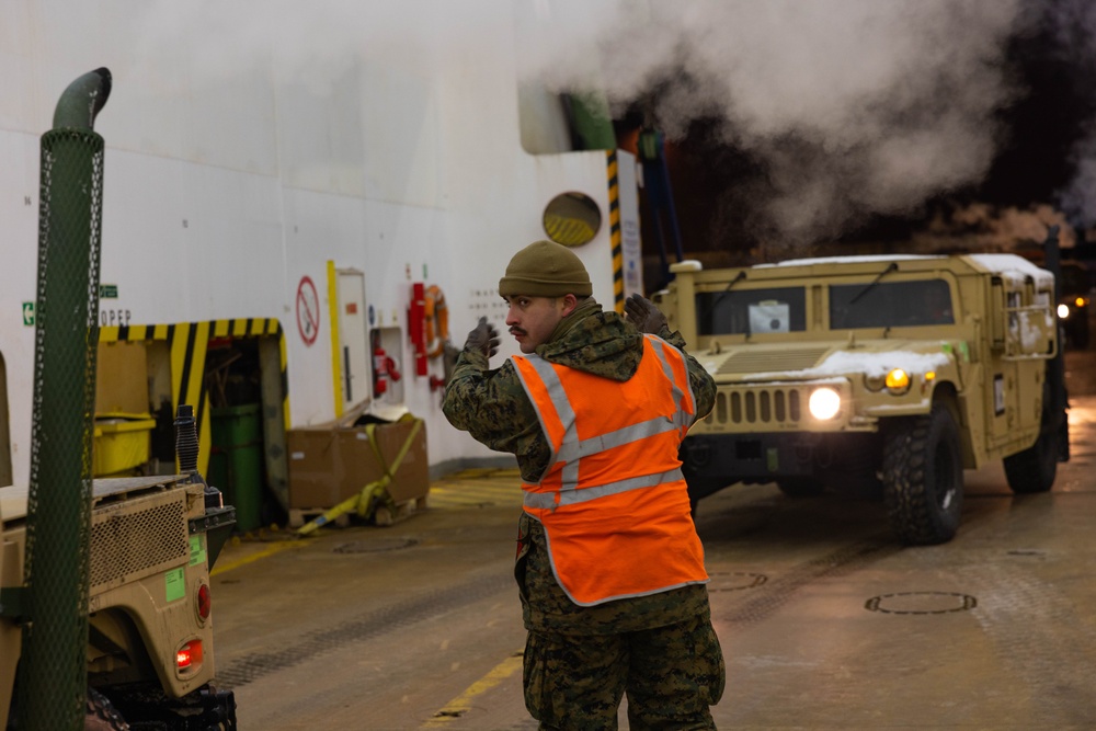 U.S. Marine Logistics: Port Operations in Support of Exercise Nordic Response 24