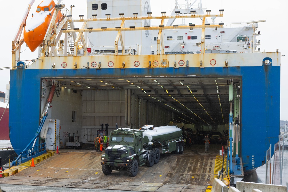 U.S. Marine Logistics: Port Operations in Support of Exercise Nordic Response 24