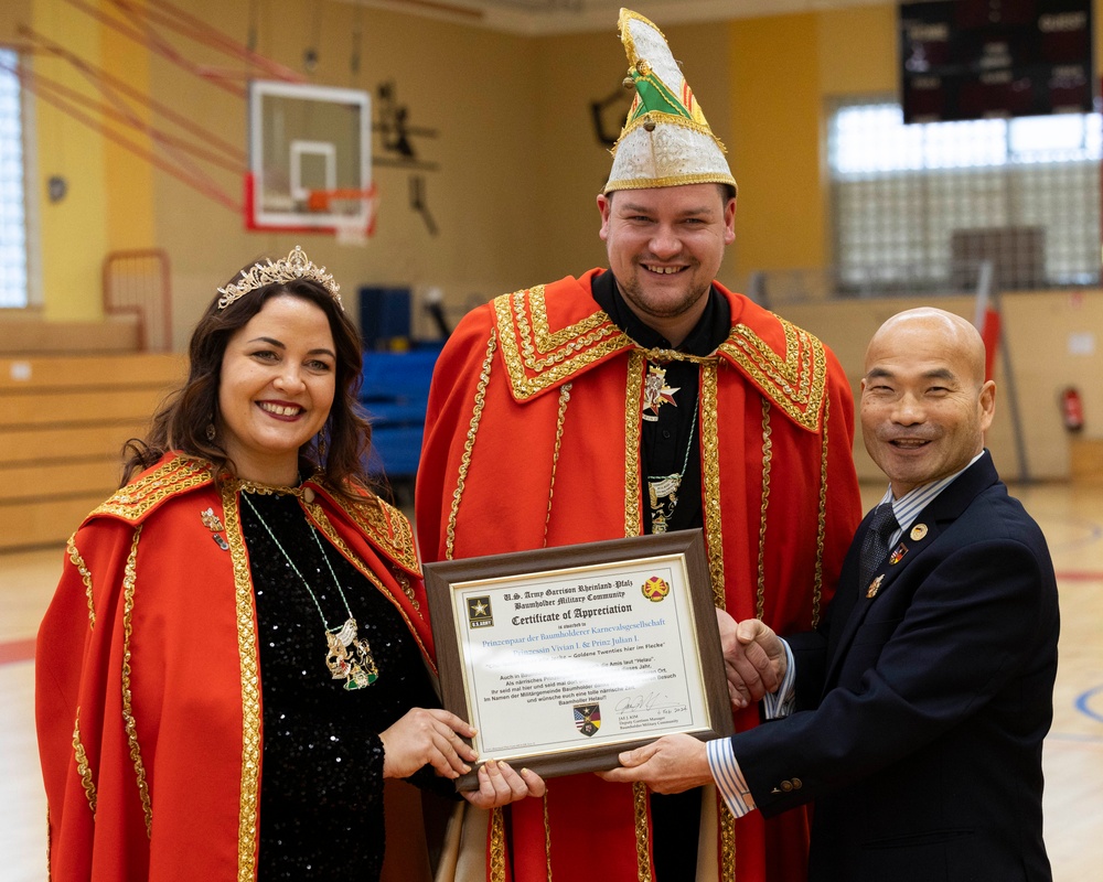 Baumholder Fasching royalties visit military community on Smith Barracks