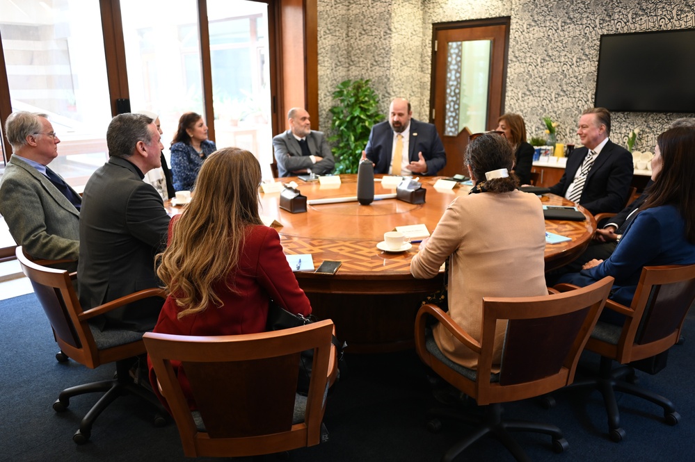 USAID Egypt representatives meet with senior leadership of The American University in Cairo, February 5, 2024.