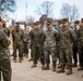 Lance Cpl. Marina Camponescki receives the Marine Corps Installations Command Marine of the Year award