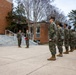Lance Cpl. Marina Camponescki receives the Marine Corps Installations Command Marine of the Year award