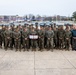 Lance Cpl. Marina Camponescki receives the Marine Corps Installations Command Marine of the Year award