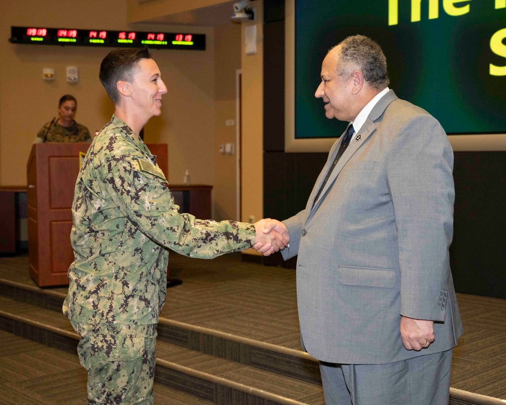 SECNAV Del Toro Greets NRC Miami Sailor