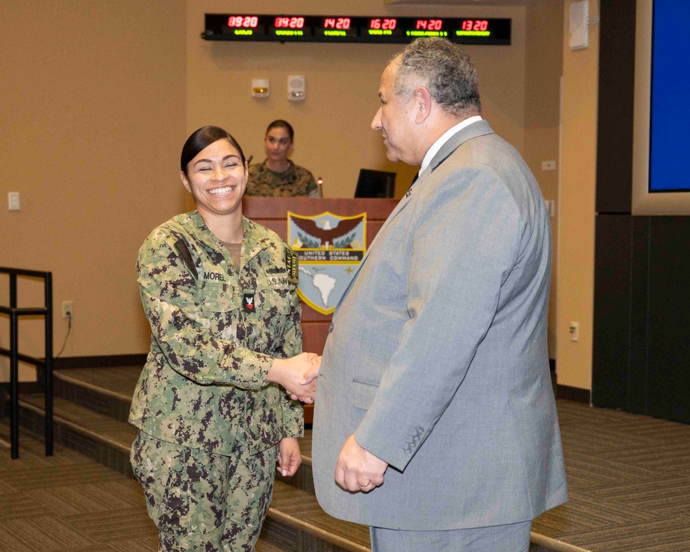 SECNAV Del Toro Greets NTAG Miami Sailors