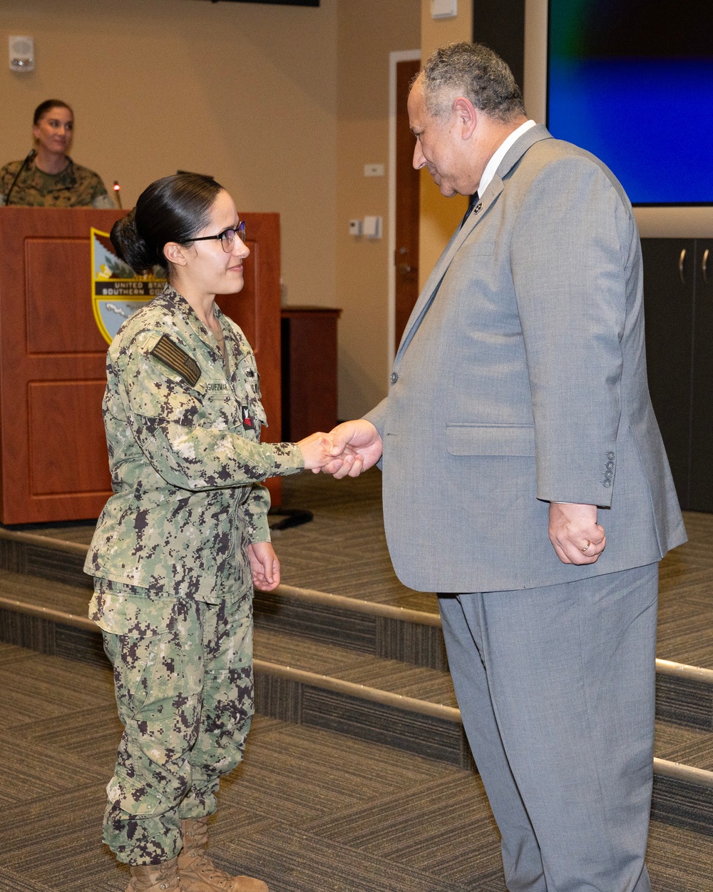 SECNAV Del Toro Greets NTAG Miami Sailors