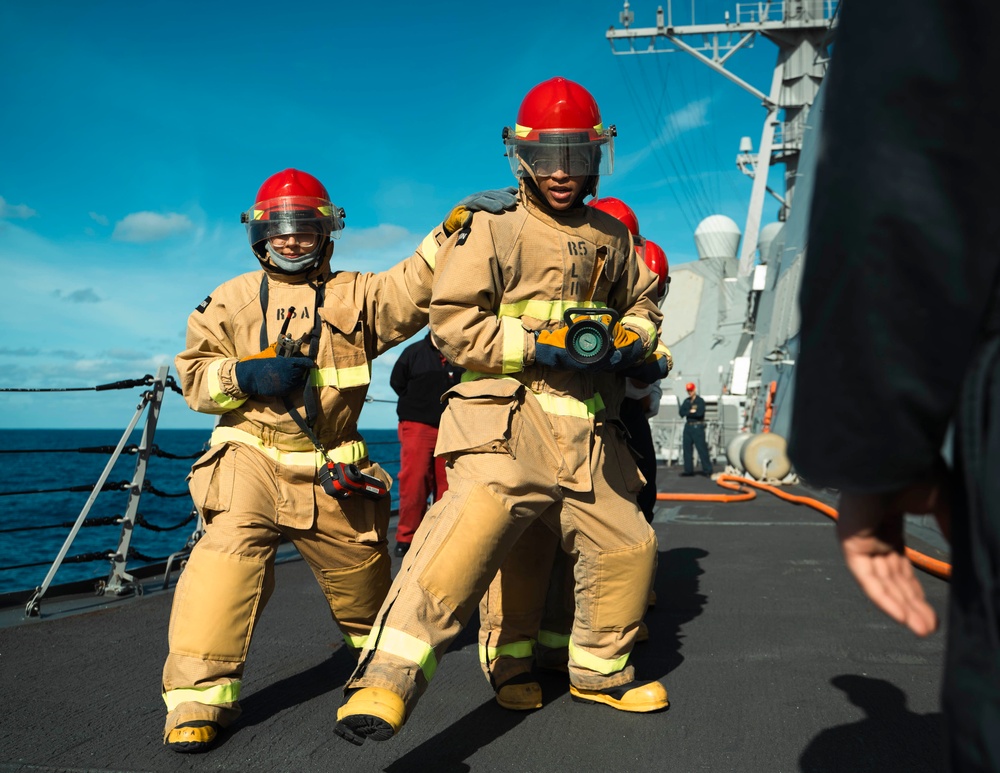 USS Delbert D. Black Operates in the Atlantic Ocean.