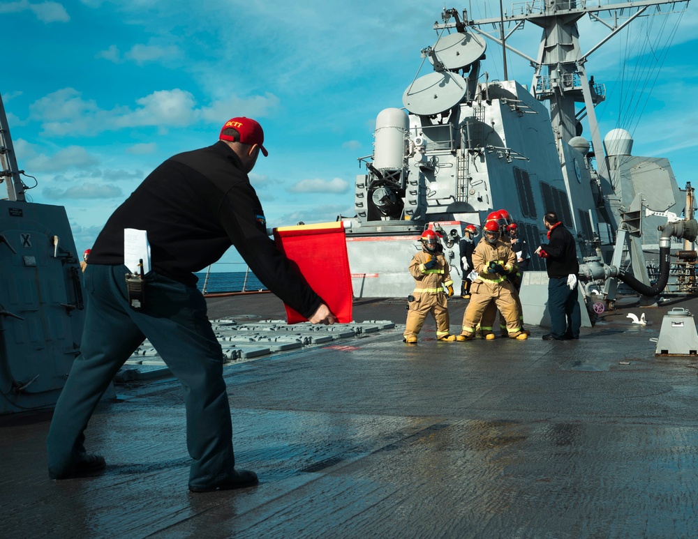 USS Delbert D. Black Operates in the Atlantic Ocean.