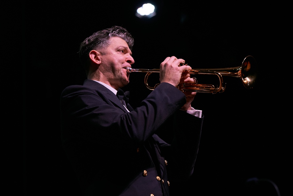 United States Navy Band performs at Pearl High School