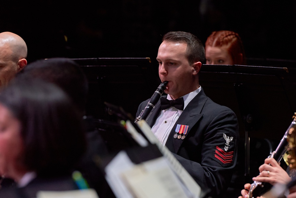 United States Navy Band performs at Pearl High School