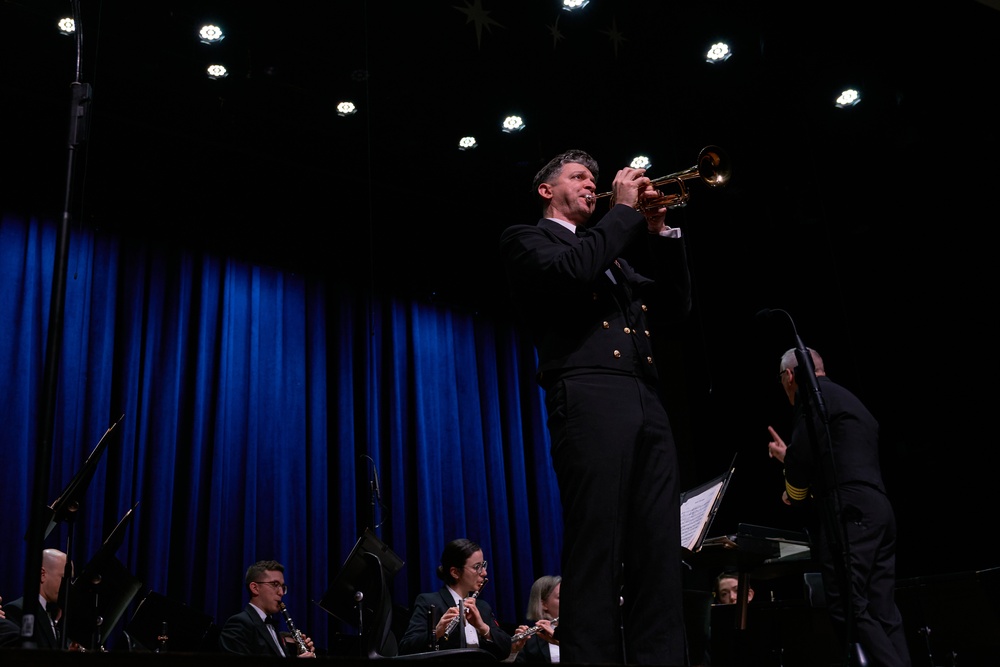 United States Navy Band performs at Pearl High School