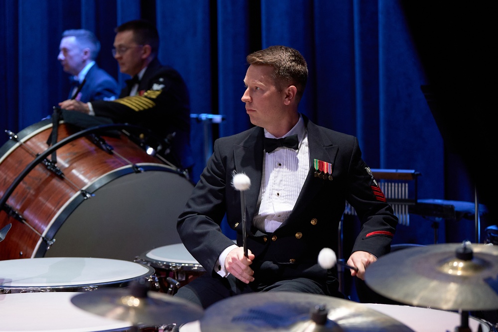 United States Navy Band performs at Pearl High School