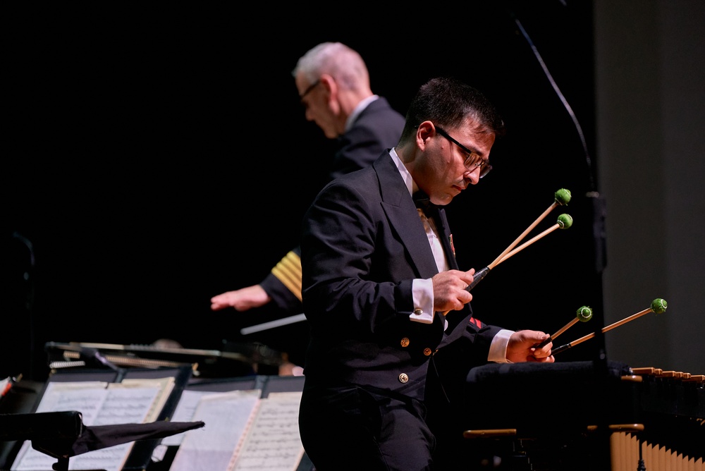 United States Navy Band performs at Pearl High School