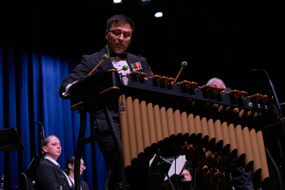 United States Navy Band performs at Pearl High School