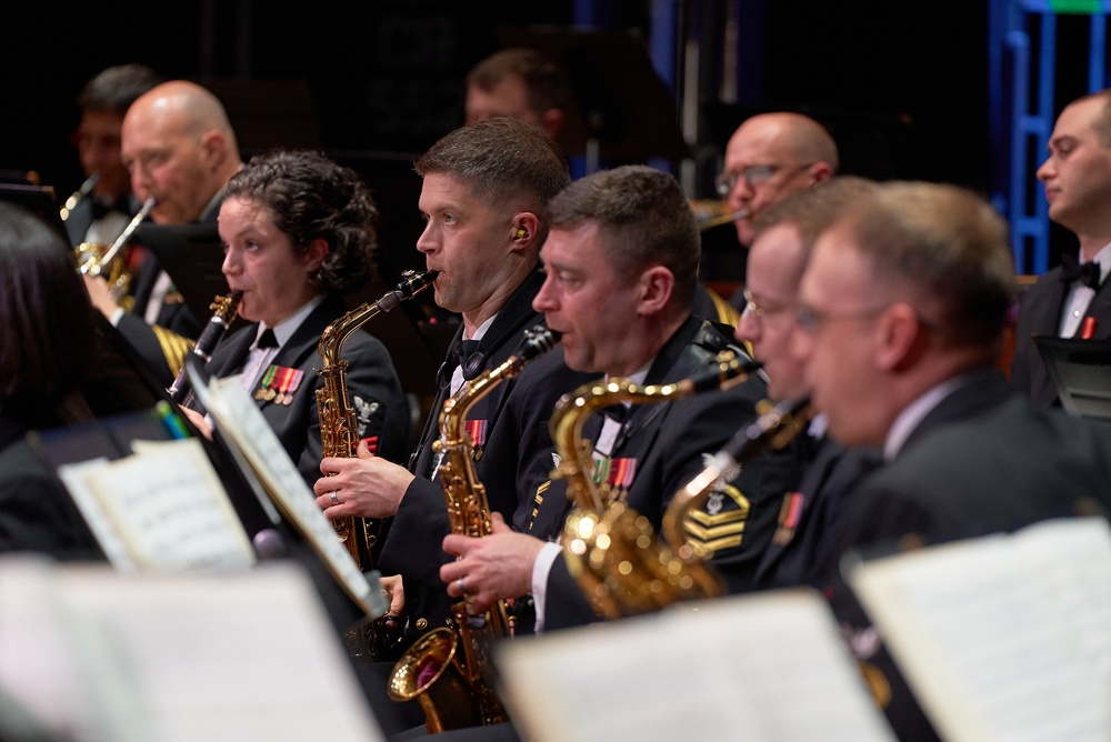 United States Navy Band performs at Pearl High School