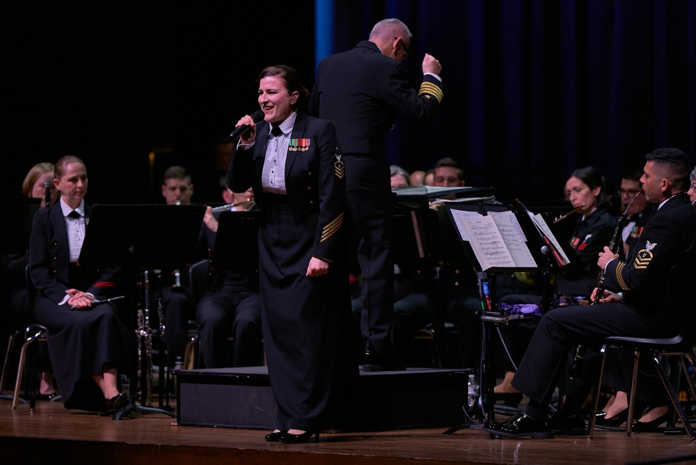 United States Navy Band performs at Pearl High School