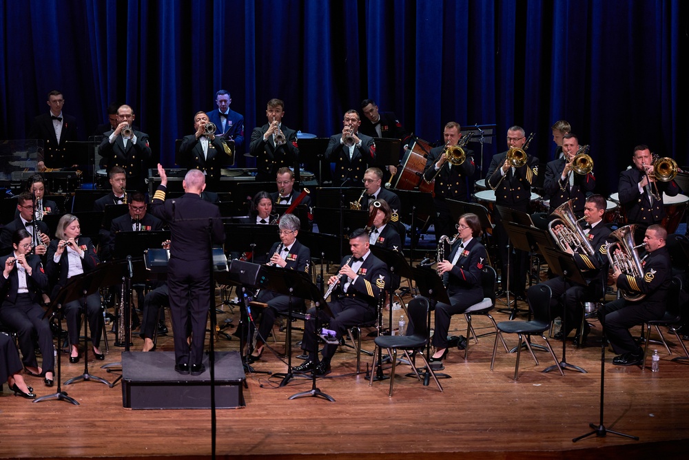 United States Navy Band performs at Pearl High School