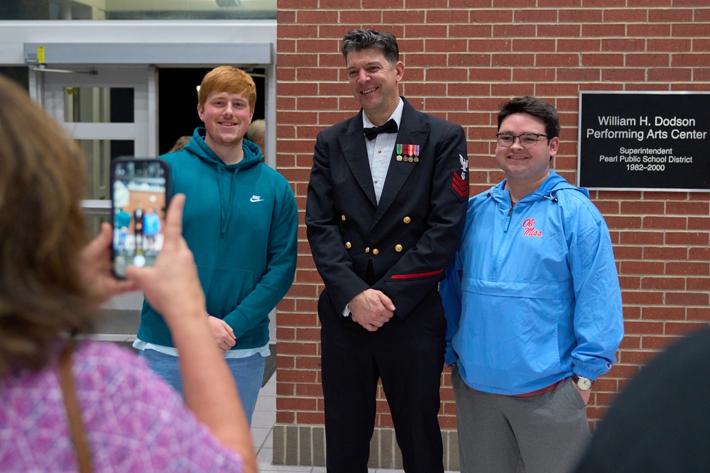 United States Navy Band performs at Pearl High School