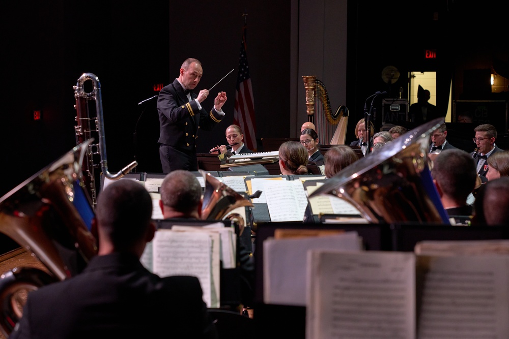 United States Navy Band performs at Pearl High School