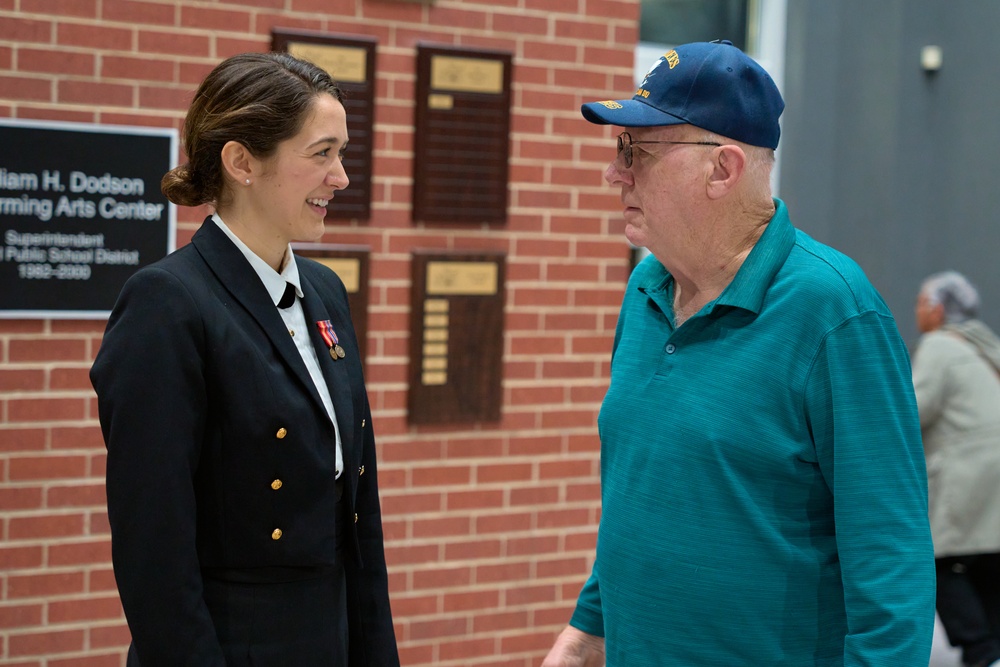 United States Navy Band performs at Pearl High School