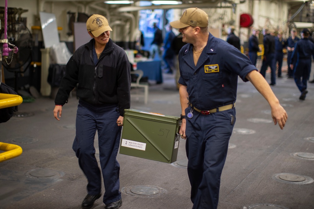 USS Tripoli Ammo Onload