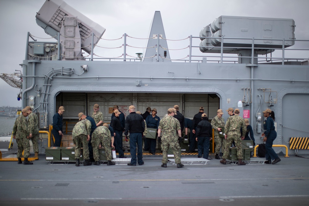 USS Tripoli Ammo Onload