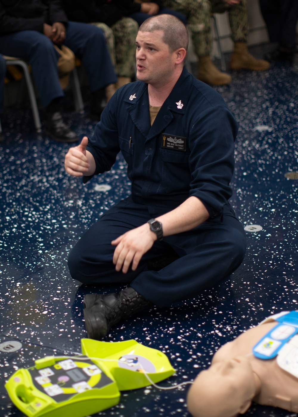 USS Tripoli CPR Training