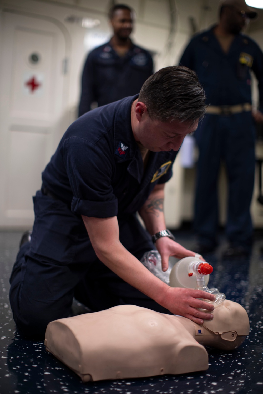 USS Tripoli CPR Training