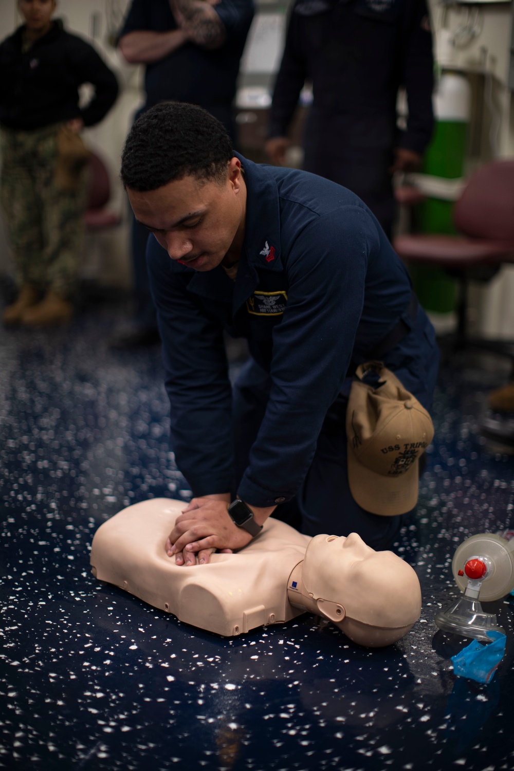 USS Tripoli CPR Training