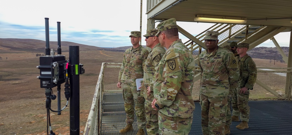 FCOE Commanding General, Command Sergeant Major visit GAARNG 1-118th FA MRE