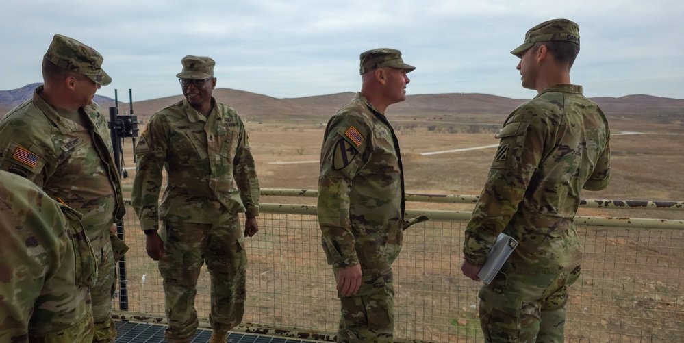 FCOE Commanding General, Command Sergeant Major visit GAARNG 1-118th FA MRE