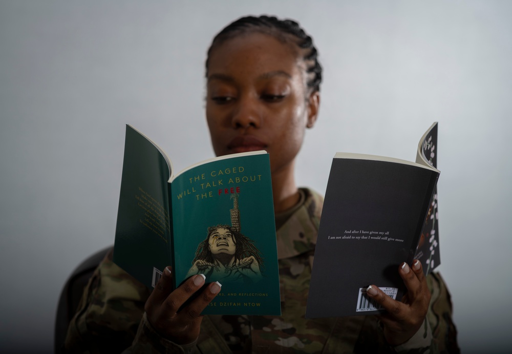 Breaking barriers with art: African American, Airman, poet