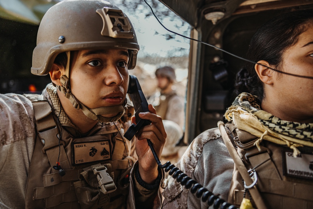 1st MLG Marines and Sailors participate in a forward security exercise AFX for SLTE 2-24